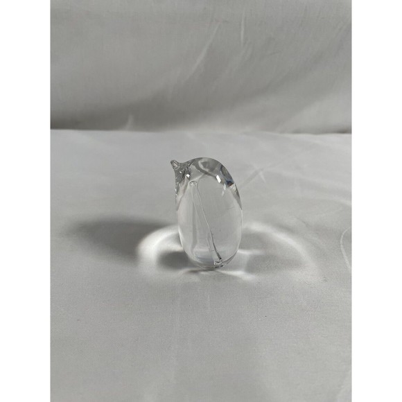 ROYAL COPENHAGEN "Hadeland Crystal Penguin" Figurine 2.25" SIGNED Paperweight - Picture 1 of 8